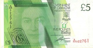 Gibraltar - 5 Pounds - P-35 - 2011 Foreign Paper Money